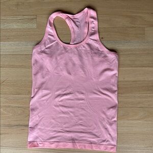 Lululemon Athletica Pink Fitted Sleeveless Tank Top